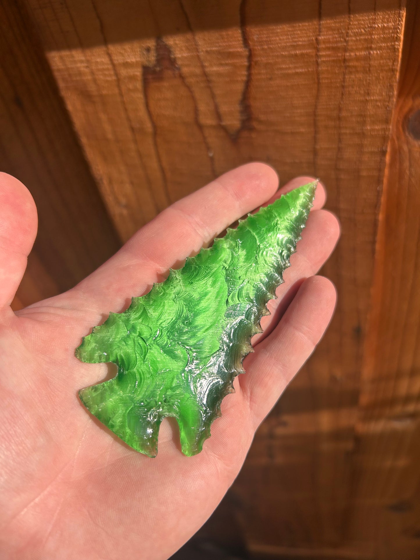 Beautiful Green Glass Spearhead