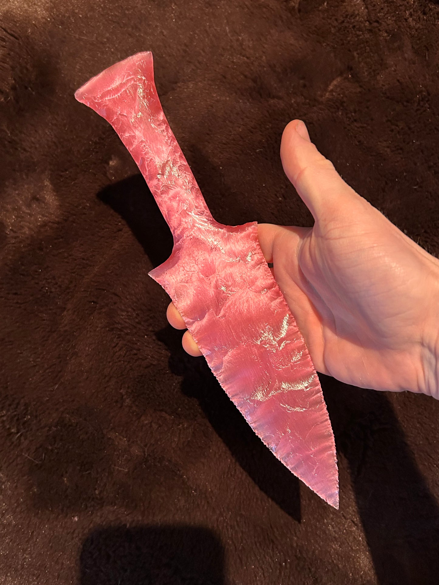 CATSEYE Pink Glass Dagger
