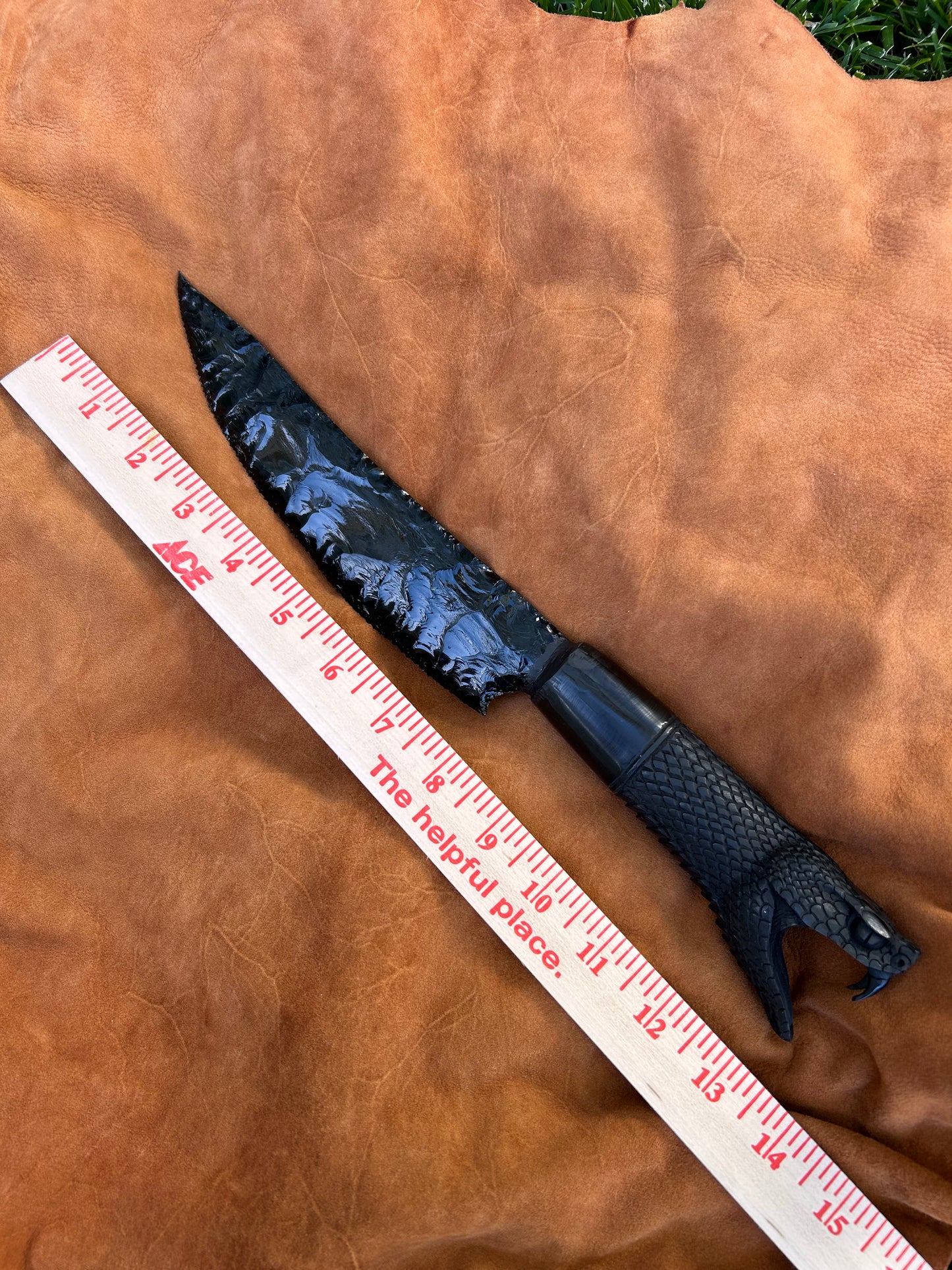 Black Obsidian Serpent Knife