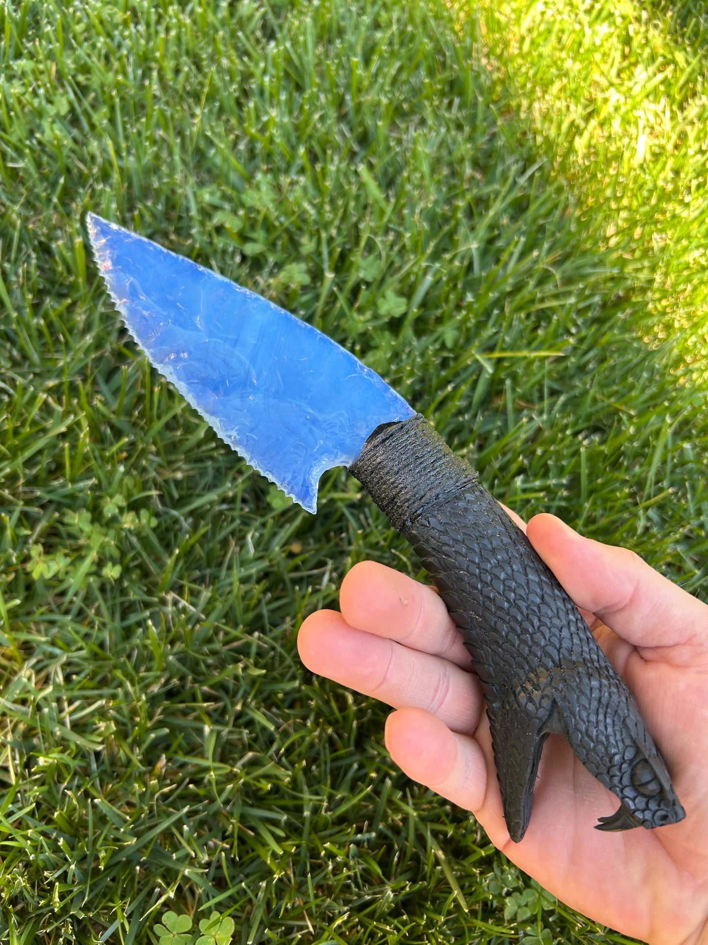 Blue Opalite Serpent Knife