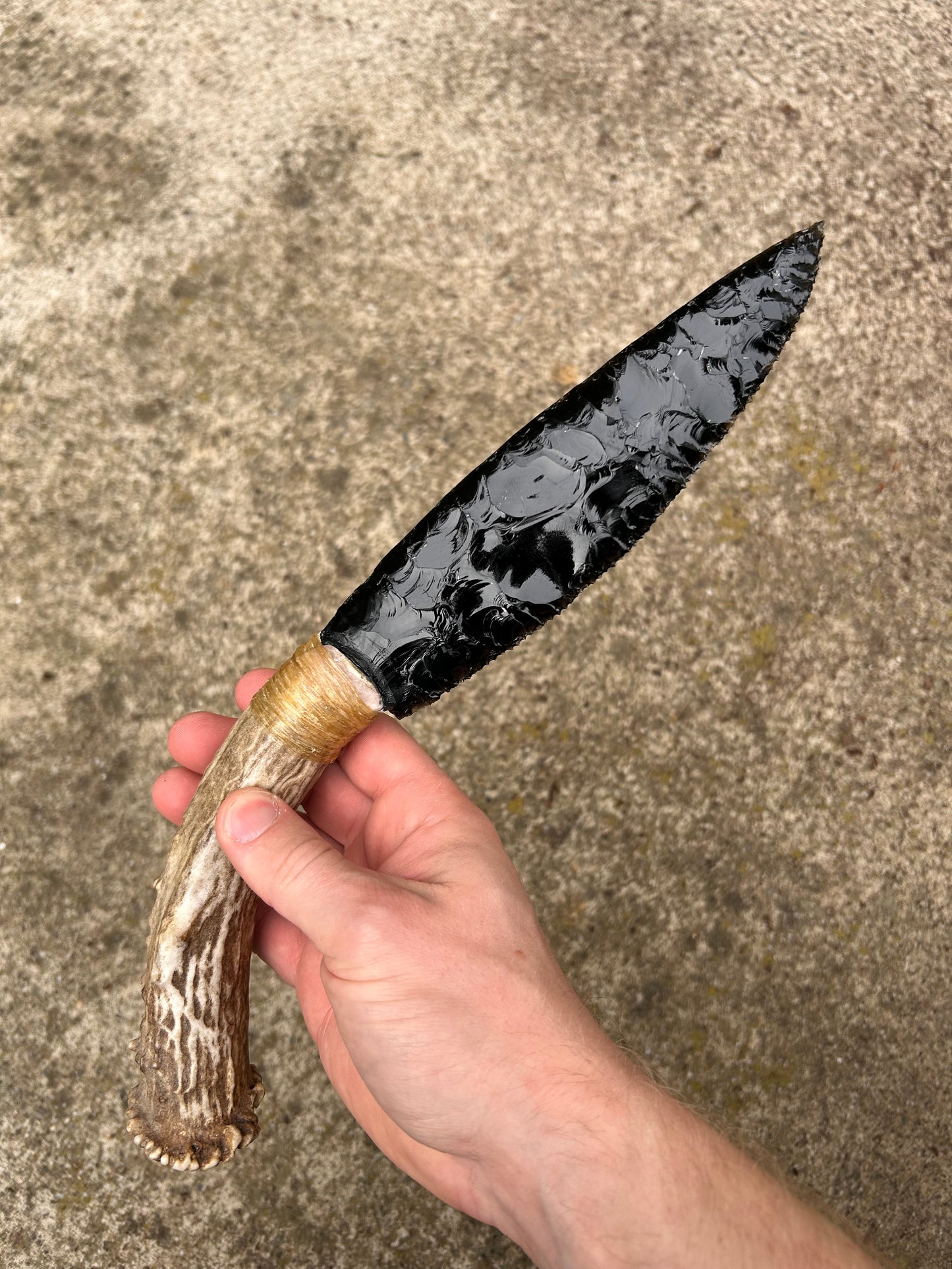 Obsidian Buck Knife