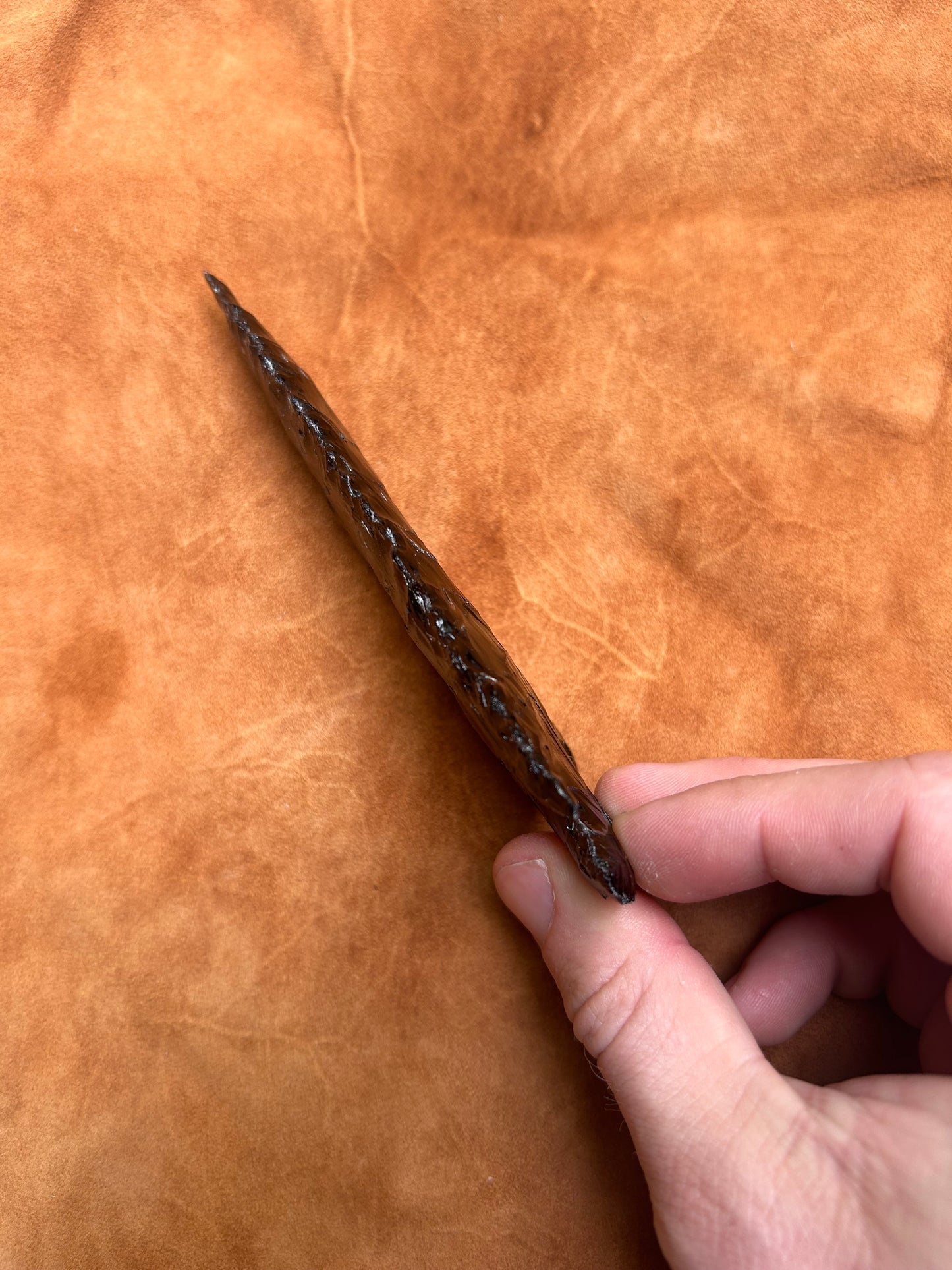 Black Obsidian Spearhead