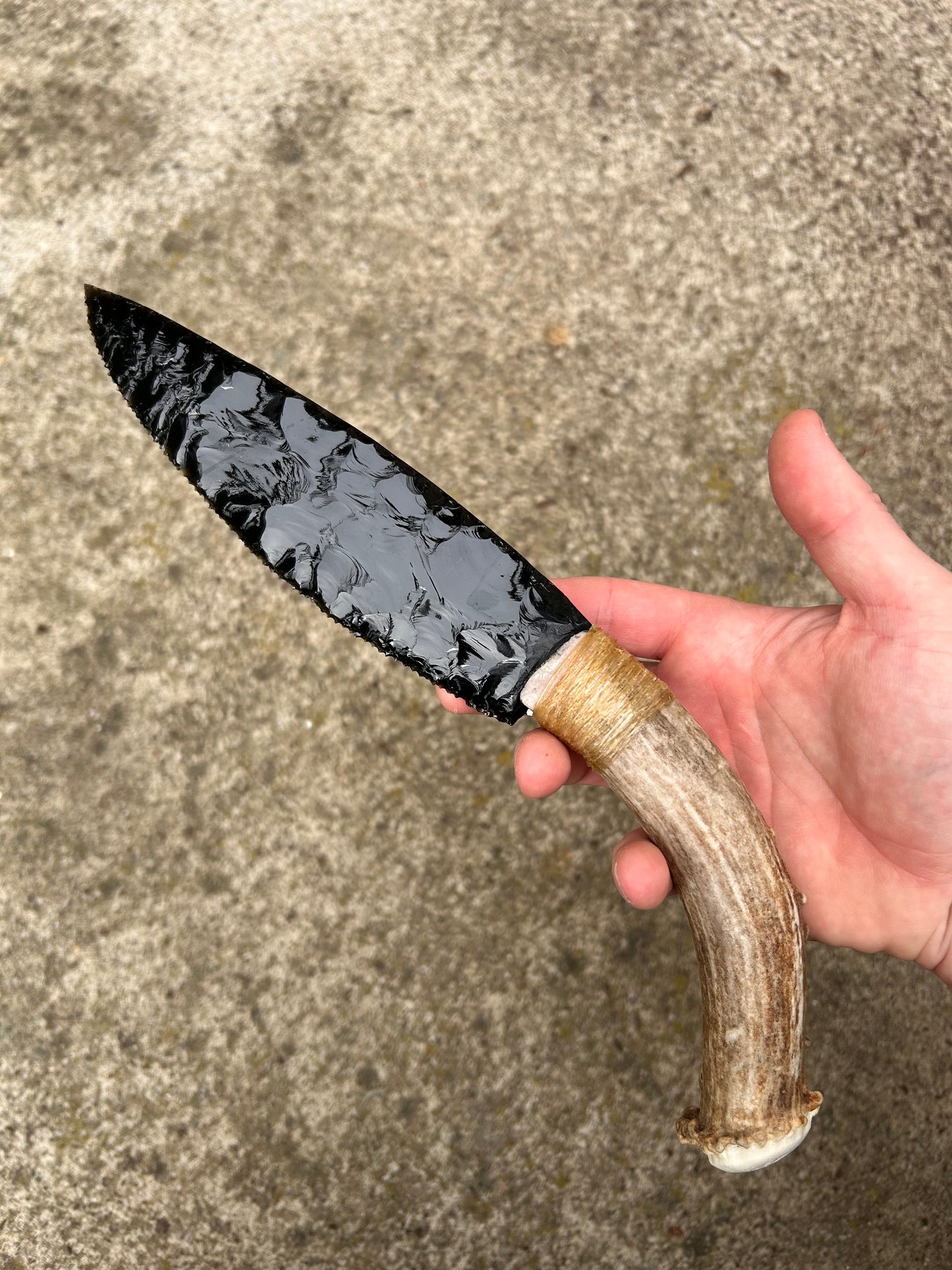 Obsidian Buck Knife