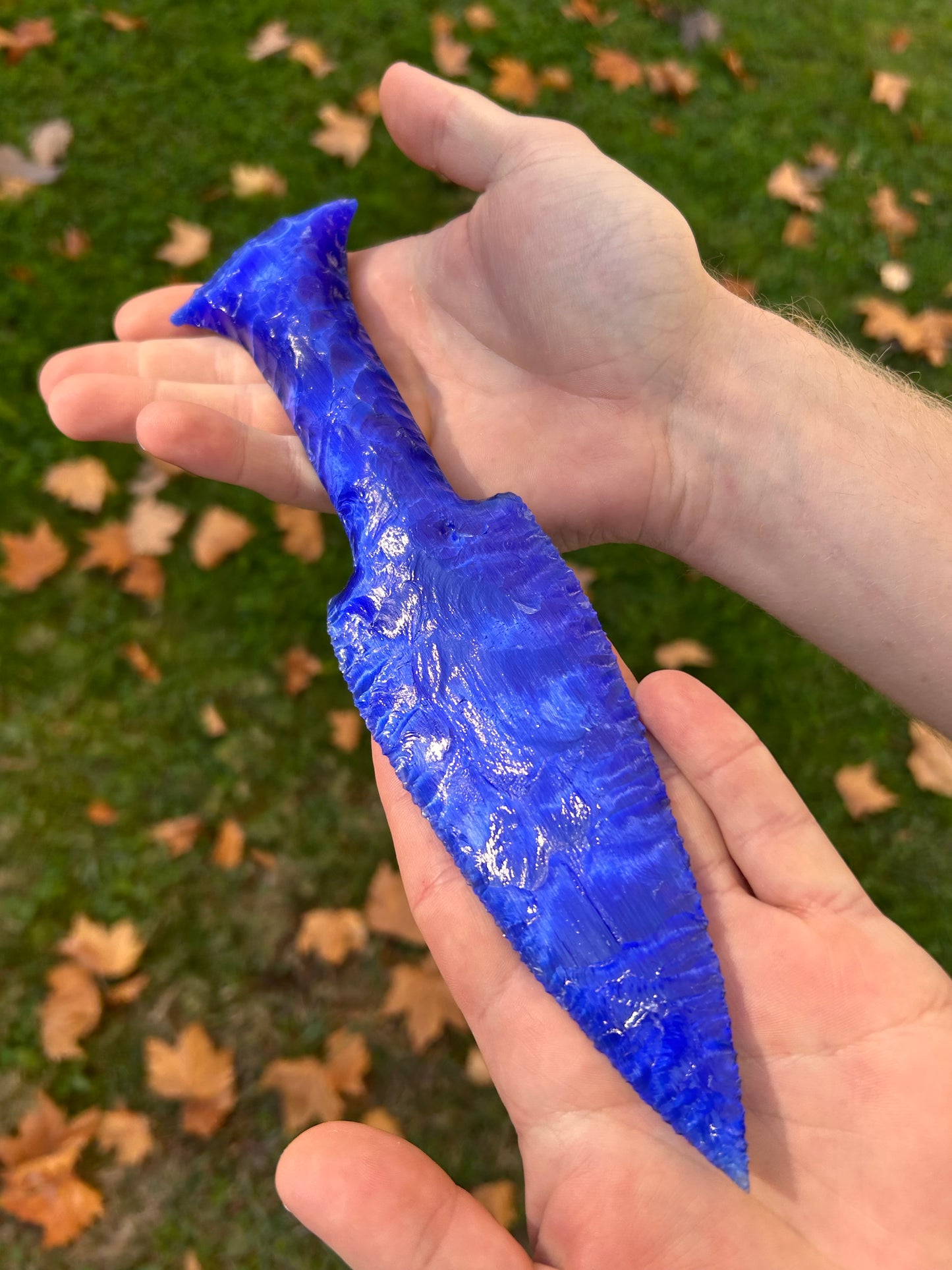 SAPHIRE Blue Catseye Glass Dagger