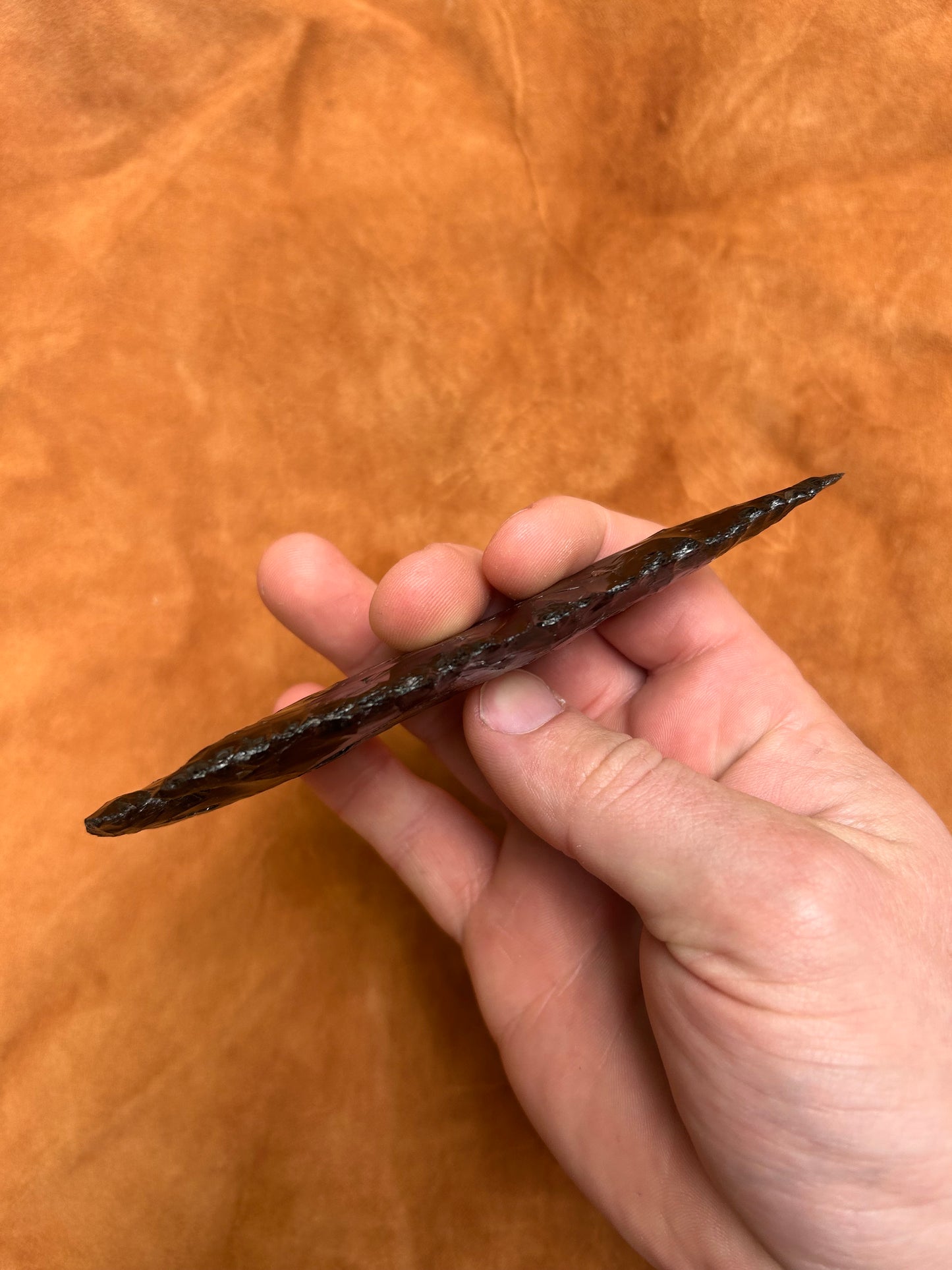 Black Obsidian Spearhead