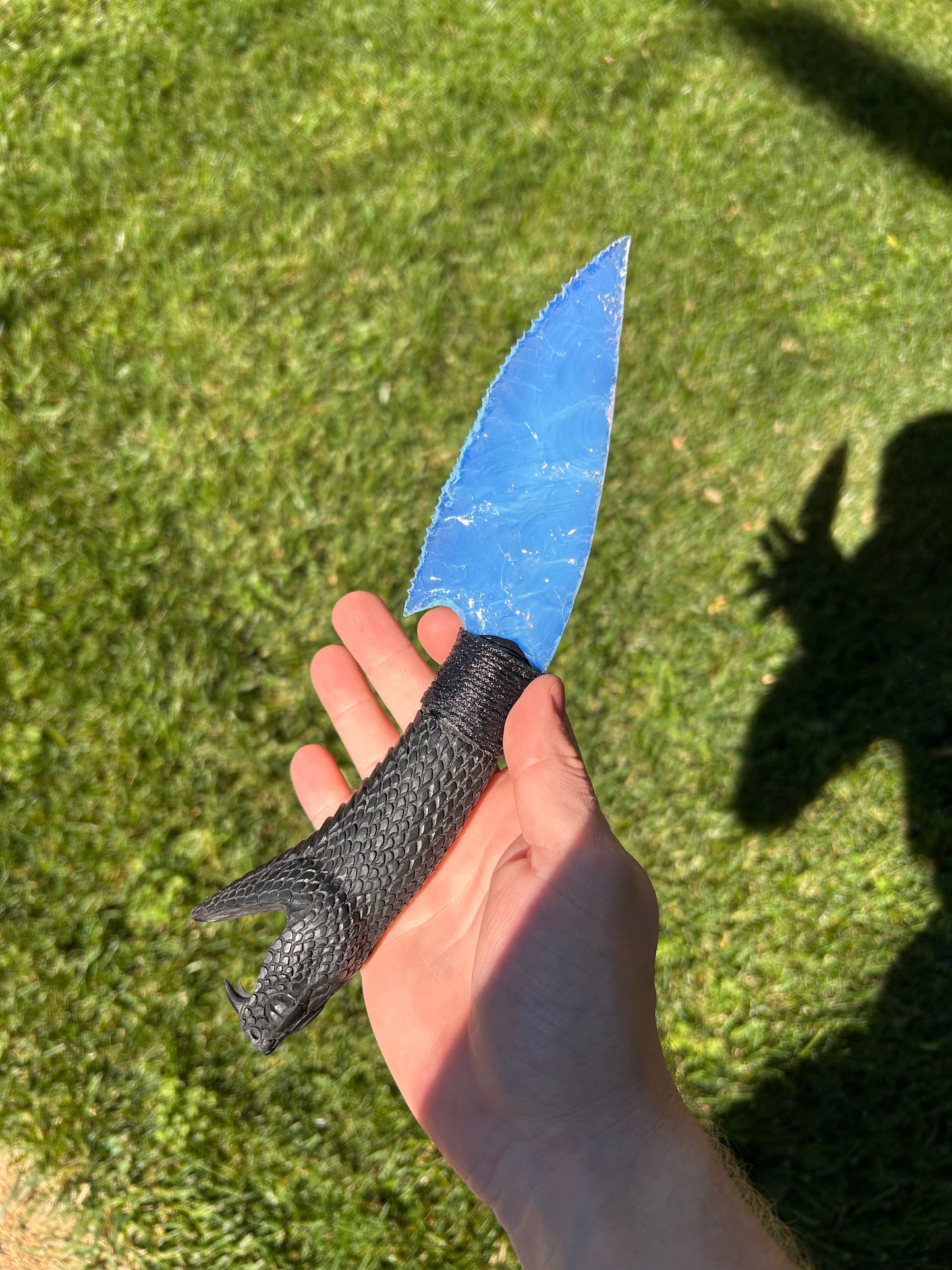 Blue Opalite Serpent Knife