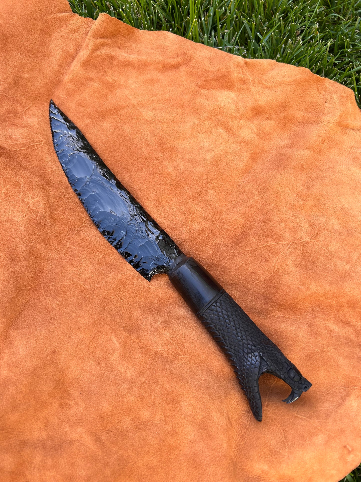 Black Obsidian Serpent Knife