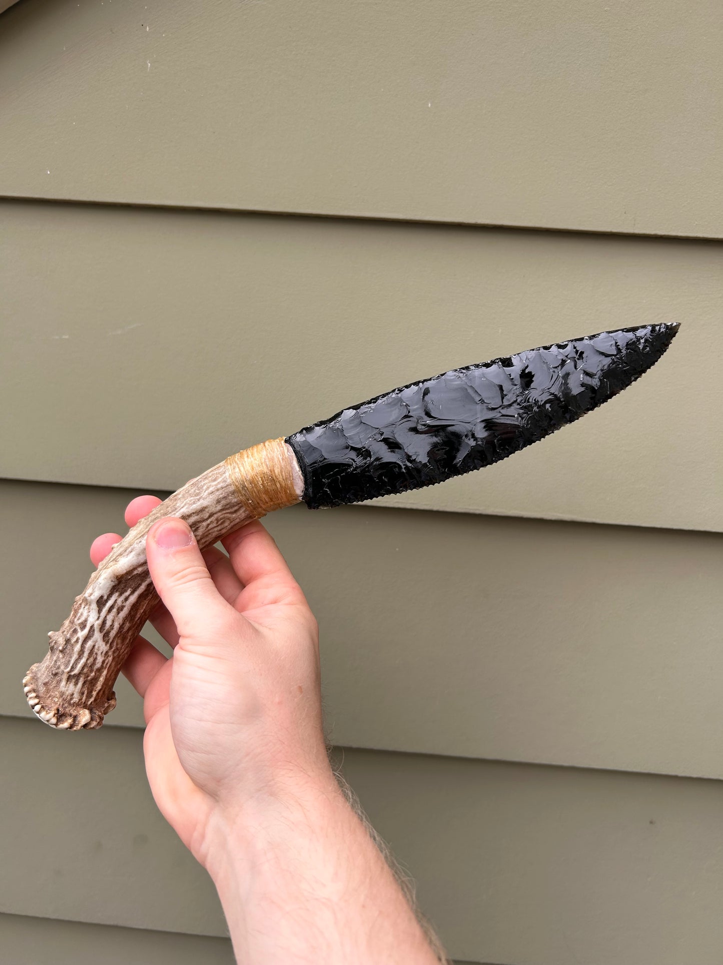 Obsidian Buck Knife