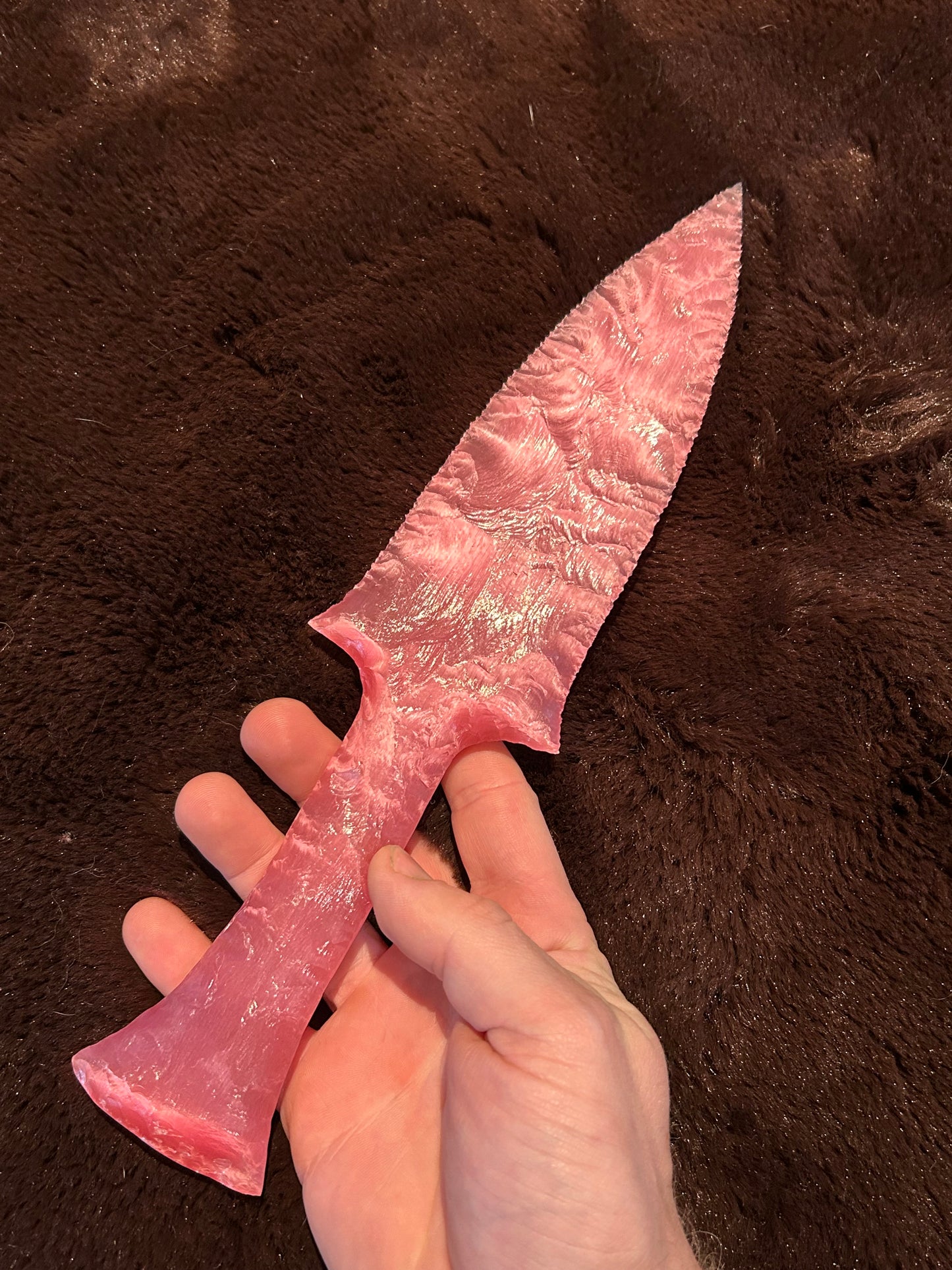 CATSEYE Pink Glass Dagger
