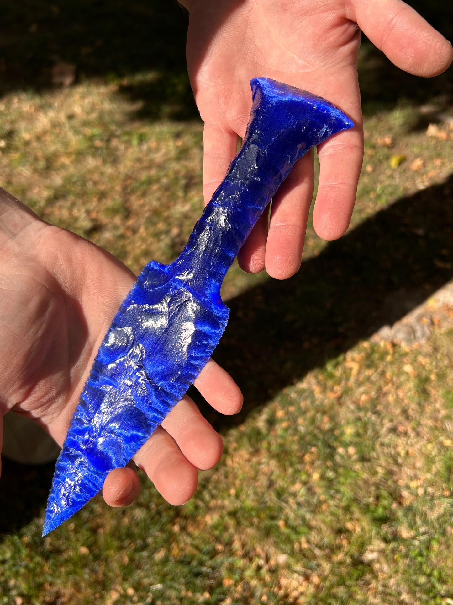 SAPHIRE Blue Catseye Glass Dagger