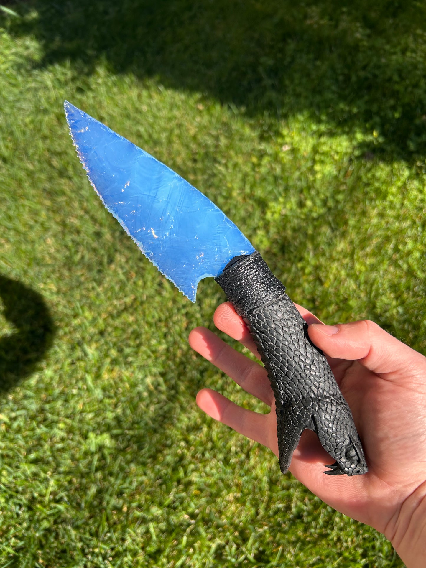 Blue Opalite Serpent Knife