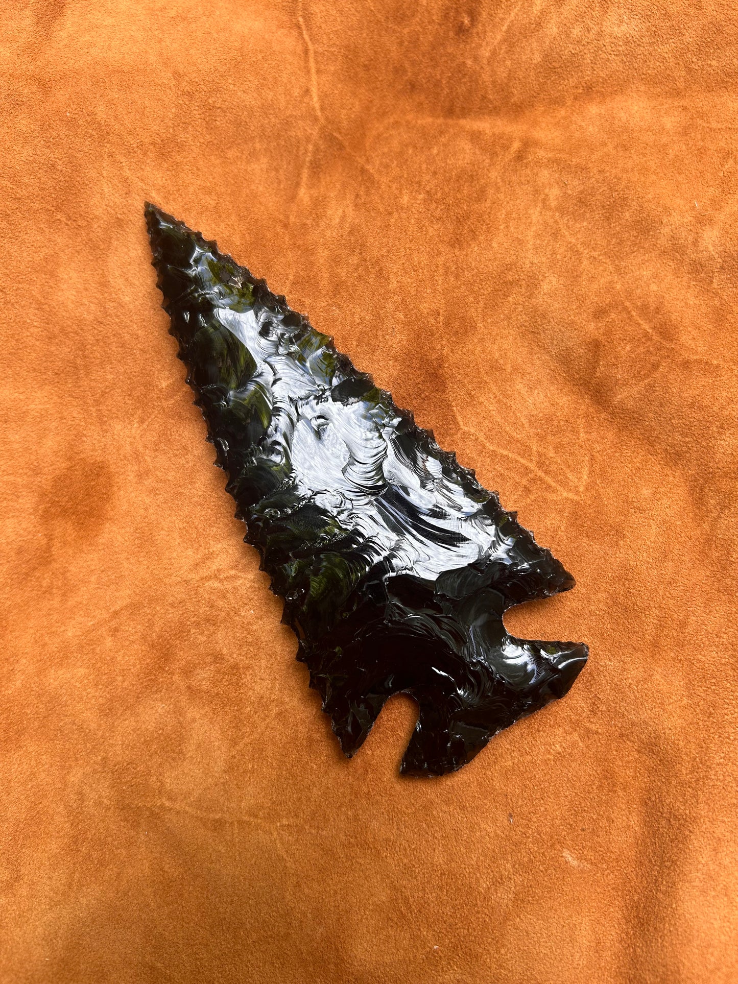 Black Obsidian Spearhead