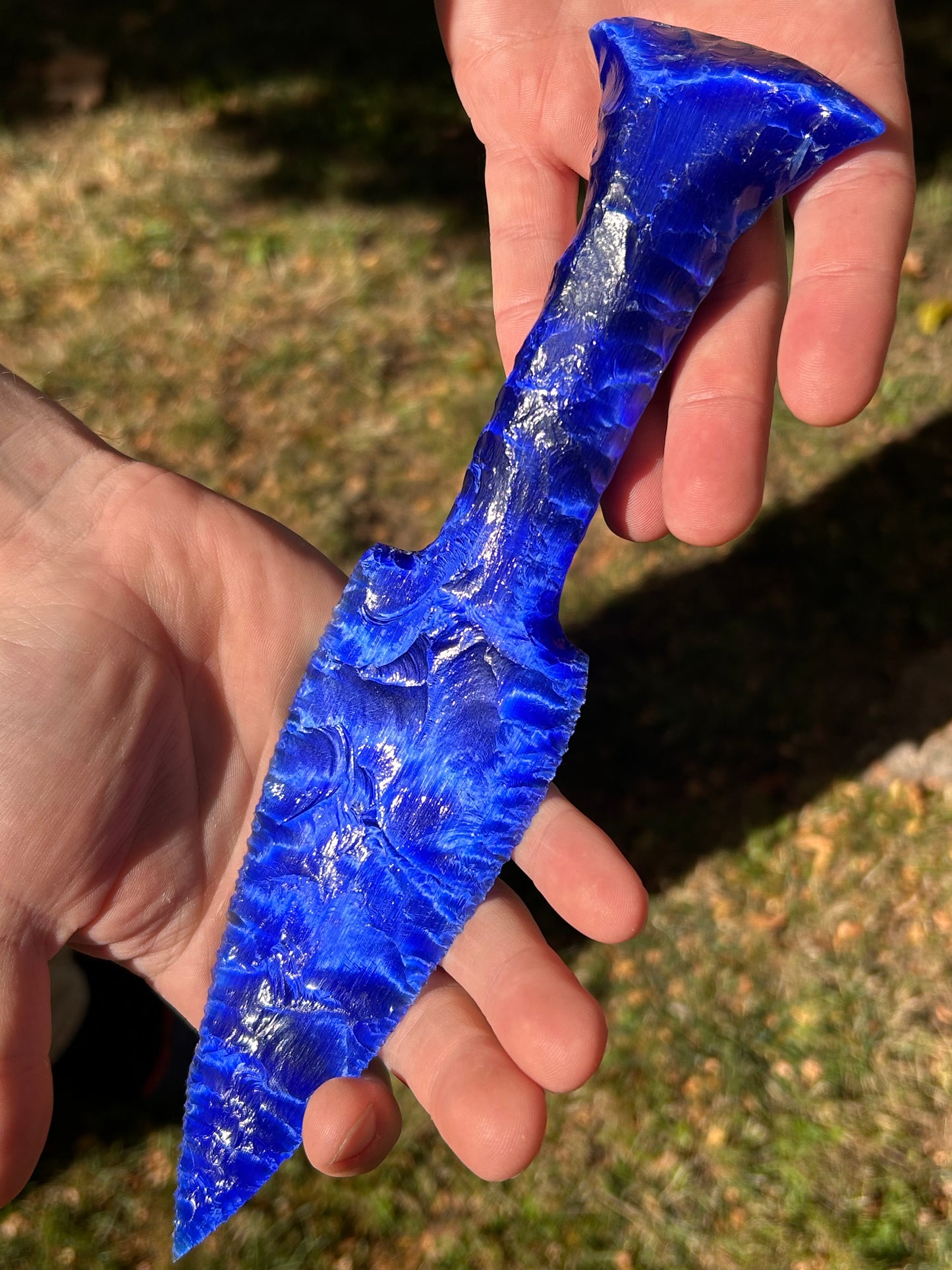 SAPHIRE Blue Catseye Glass Dagger