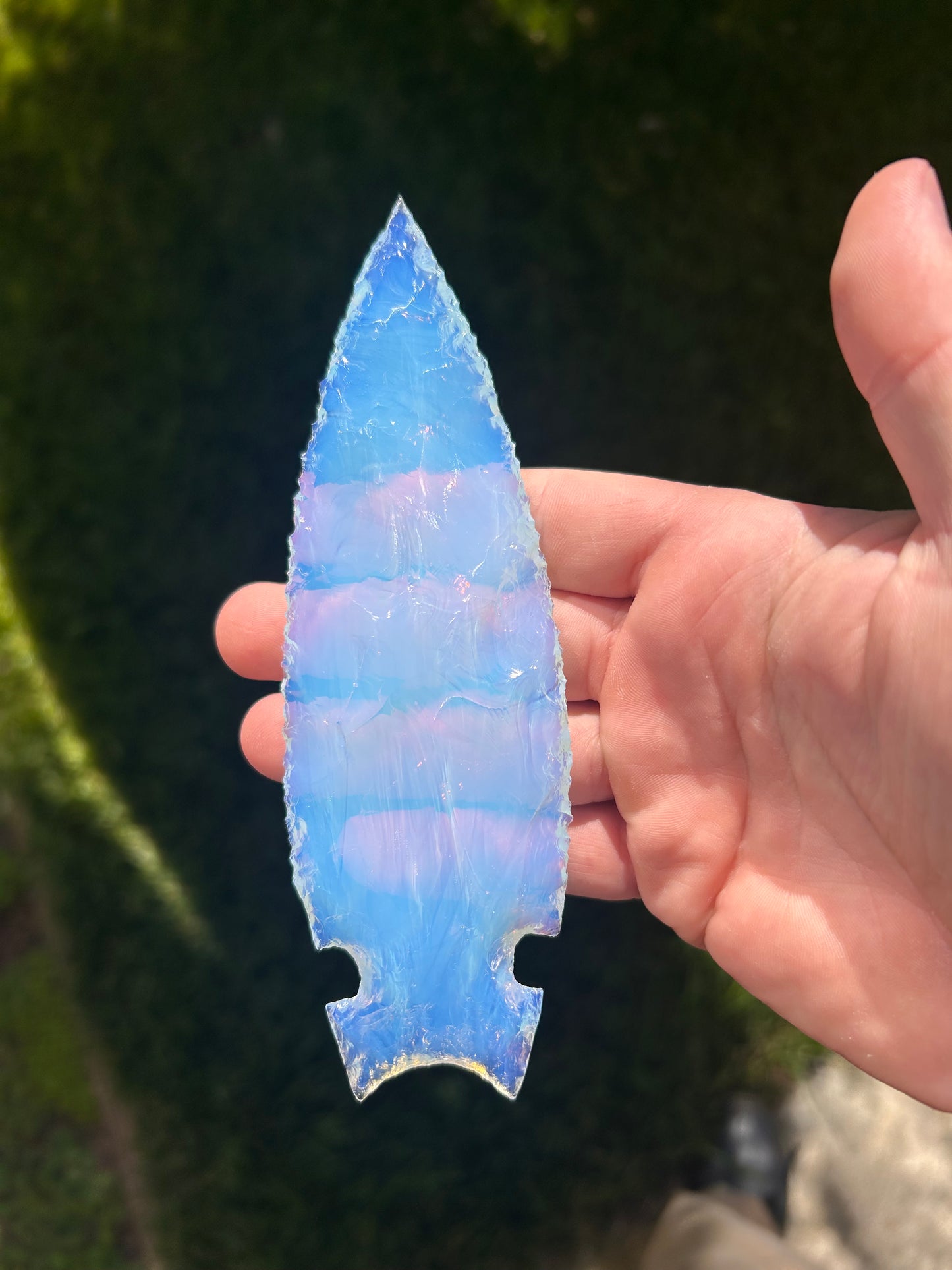 BLUE Opalite Spearhead