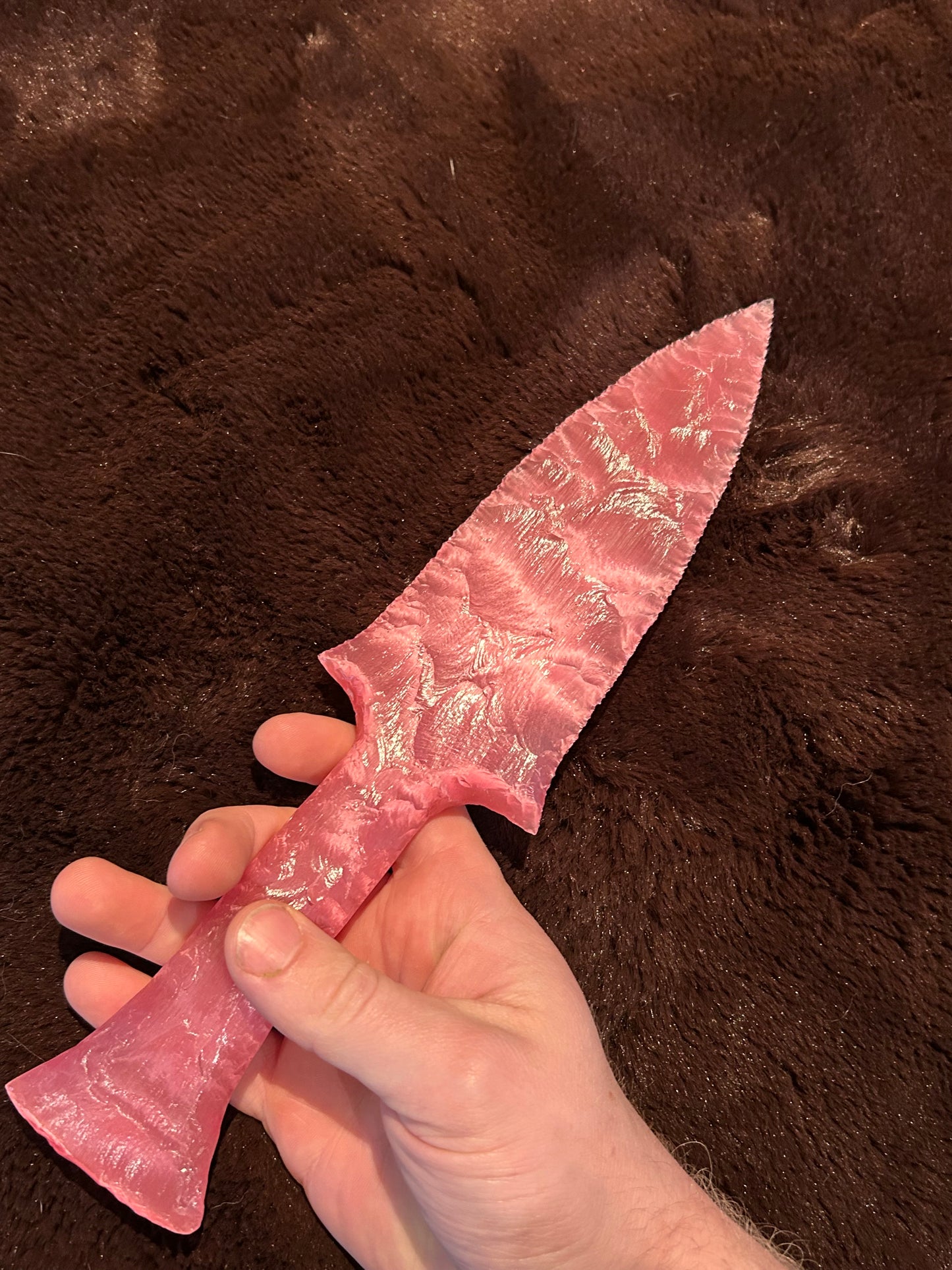 CATSEYE Pink Glass Dagger