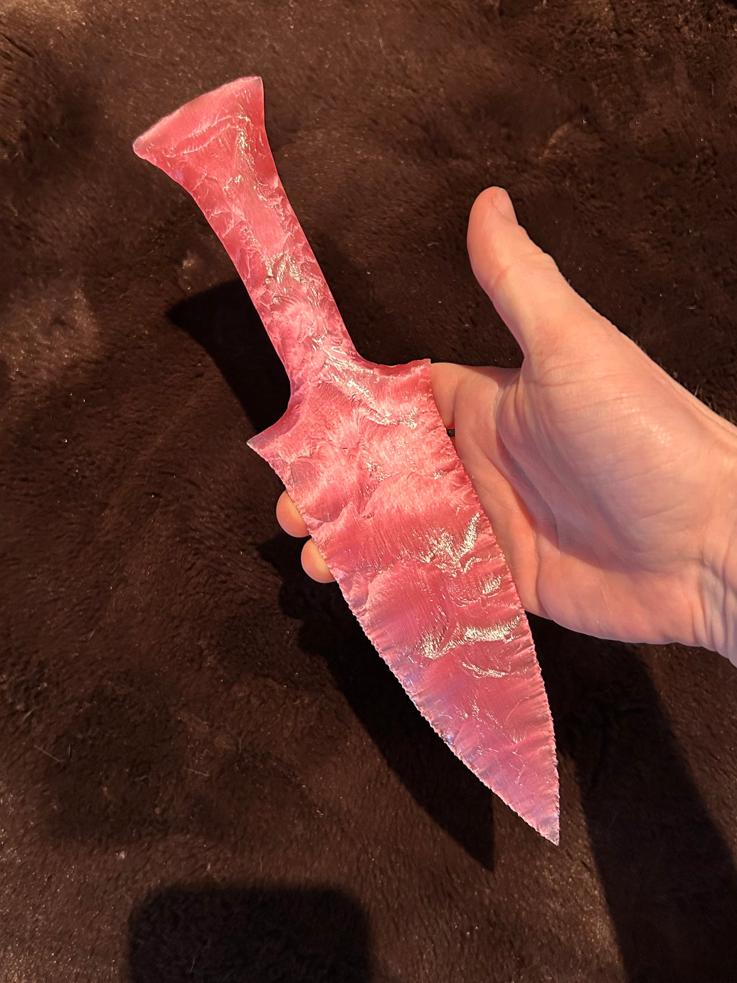 CATSEYE Pink Glass Dagger