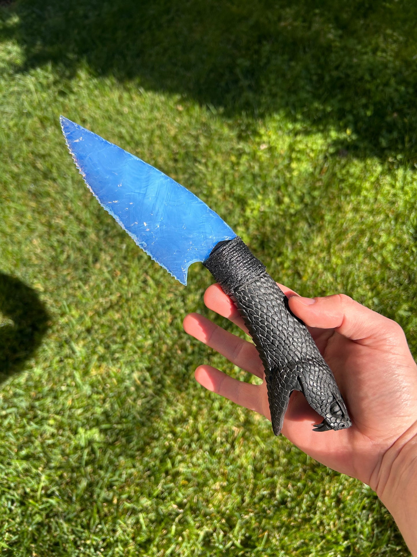 Blue Opalite Serpent Knife