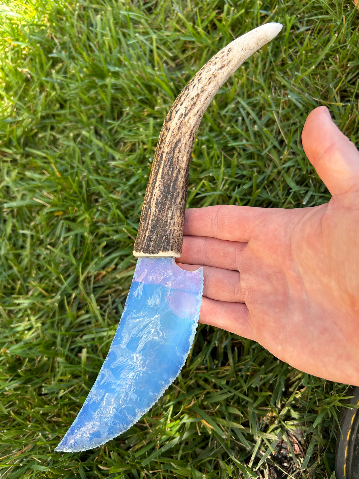 A Beautiful Blue Opalite Knife