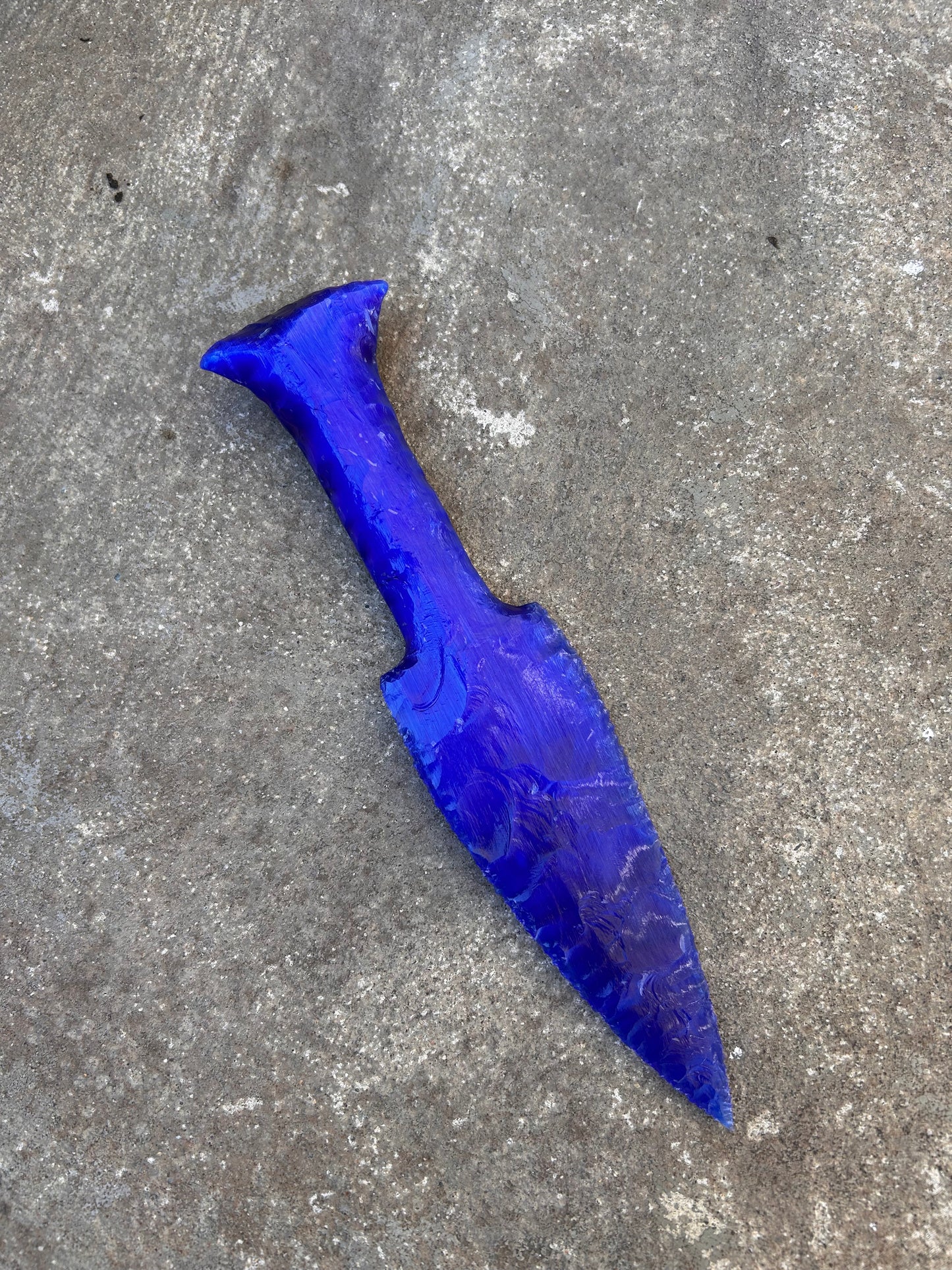 SAPHIRE Blue Catseye Glass Dagger