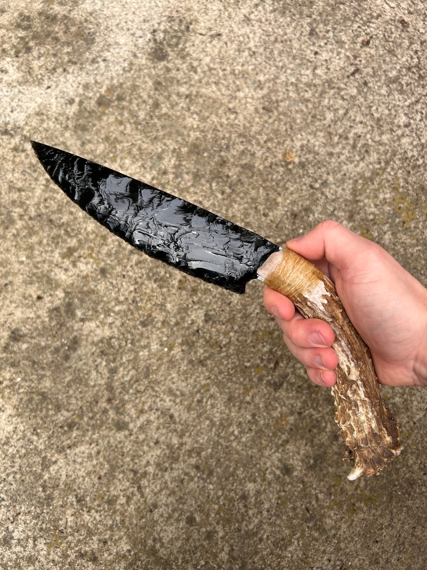 Obsidian Buck Knife
