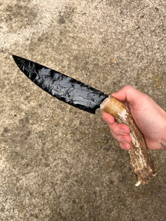 Obsidian Buck Knife