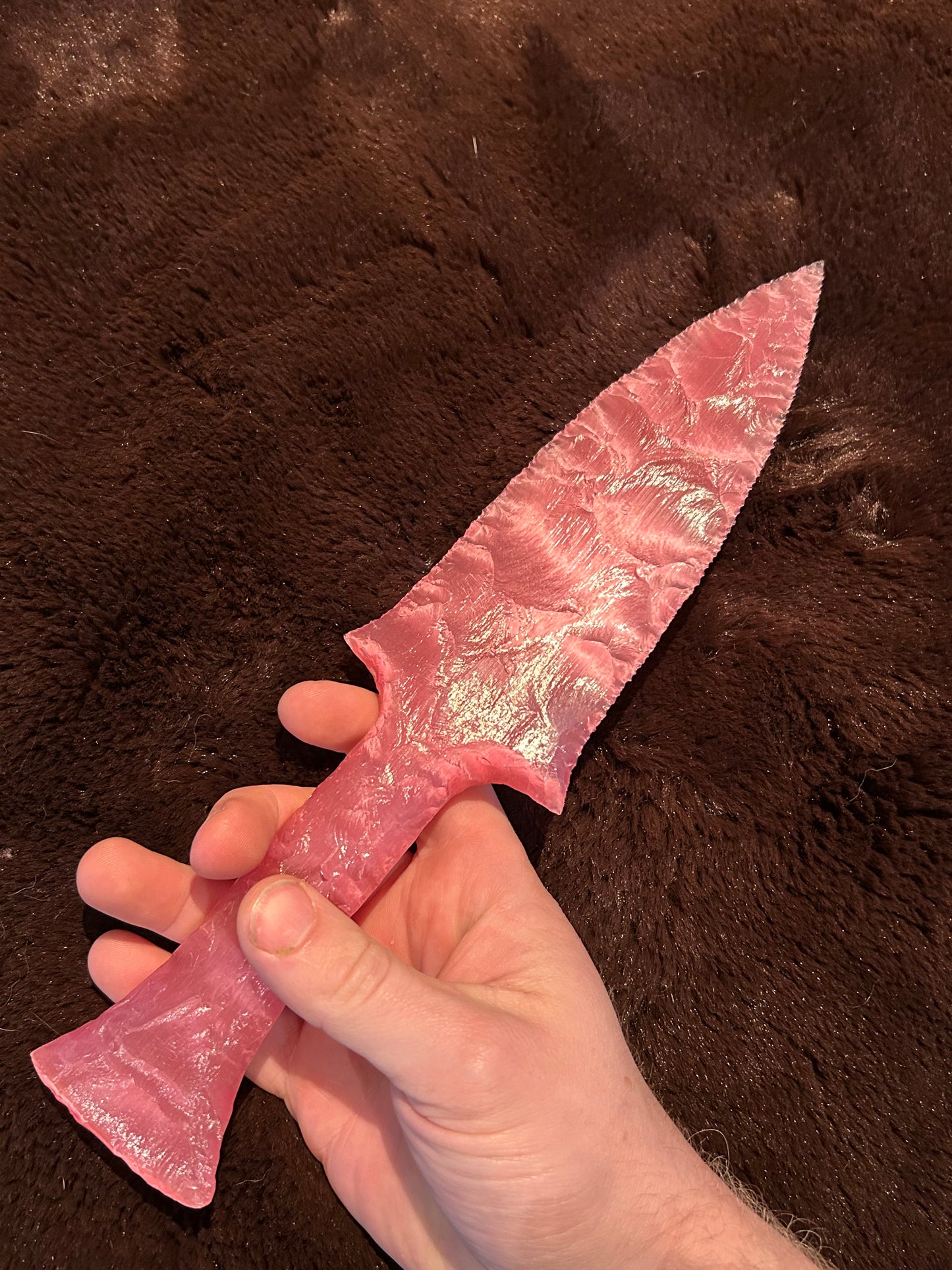 CATSEYE Pink Glass Dagger