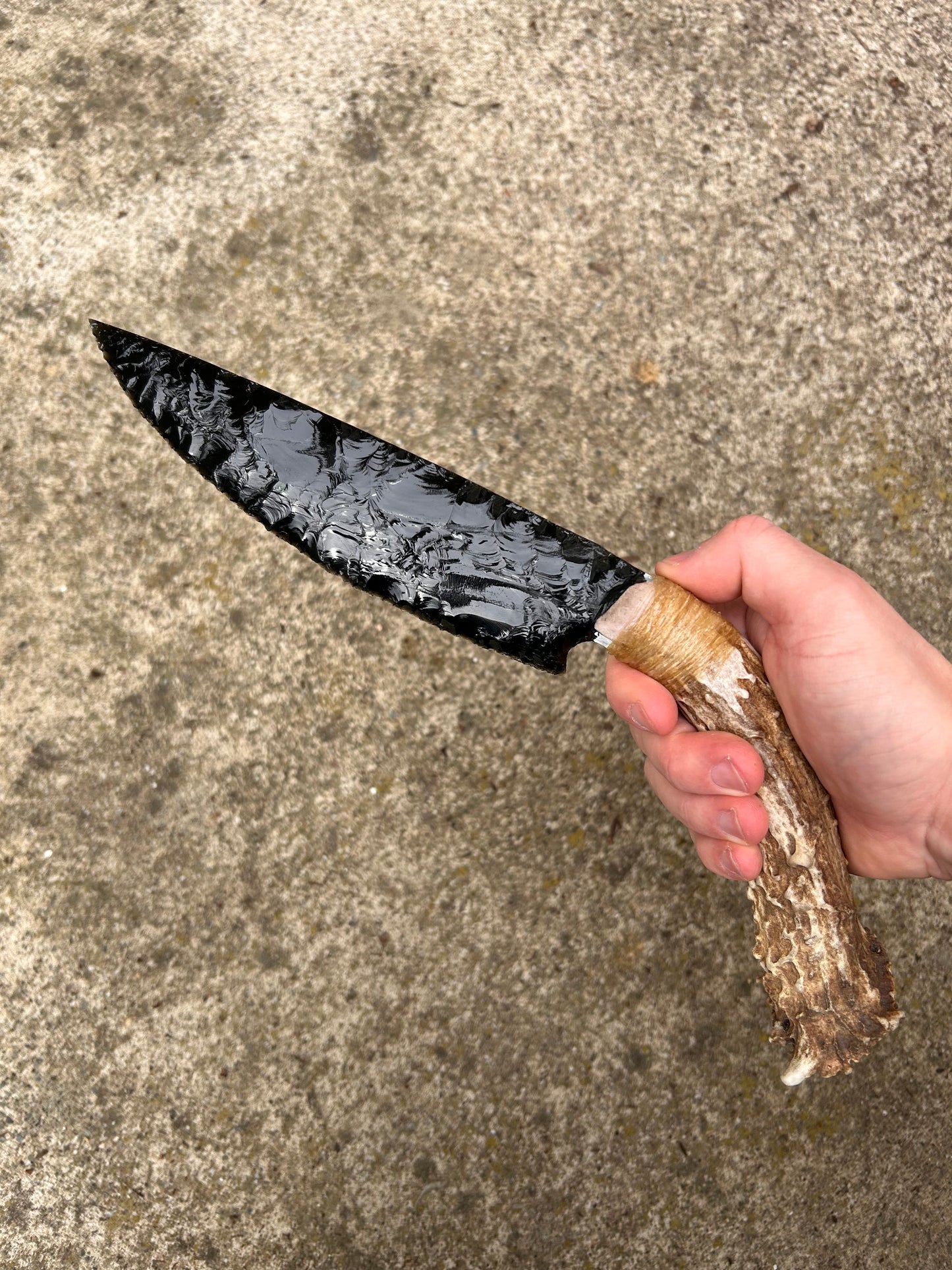 Obsidian Buck Knife