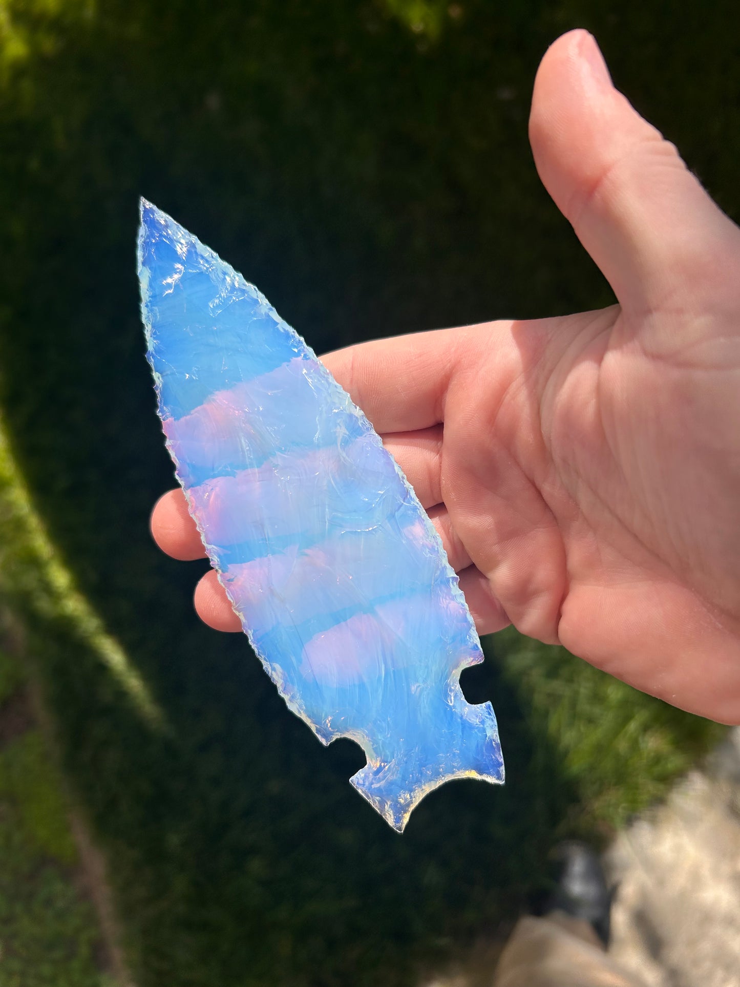 BLUE Opalite Spearhead