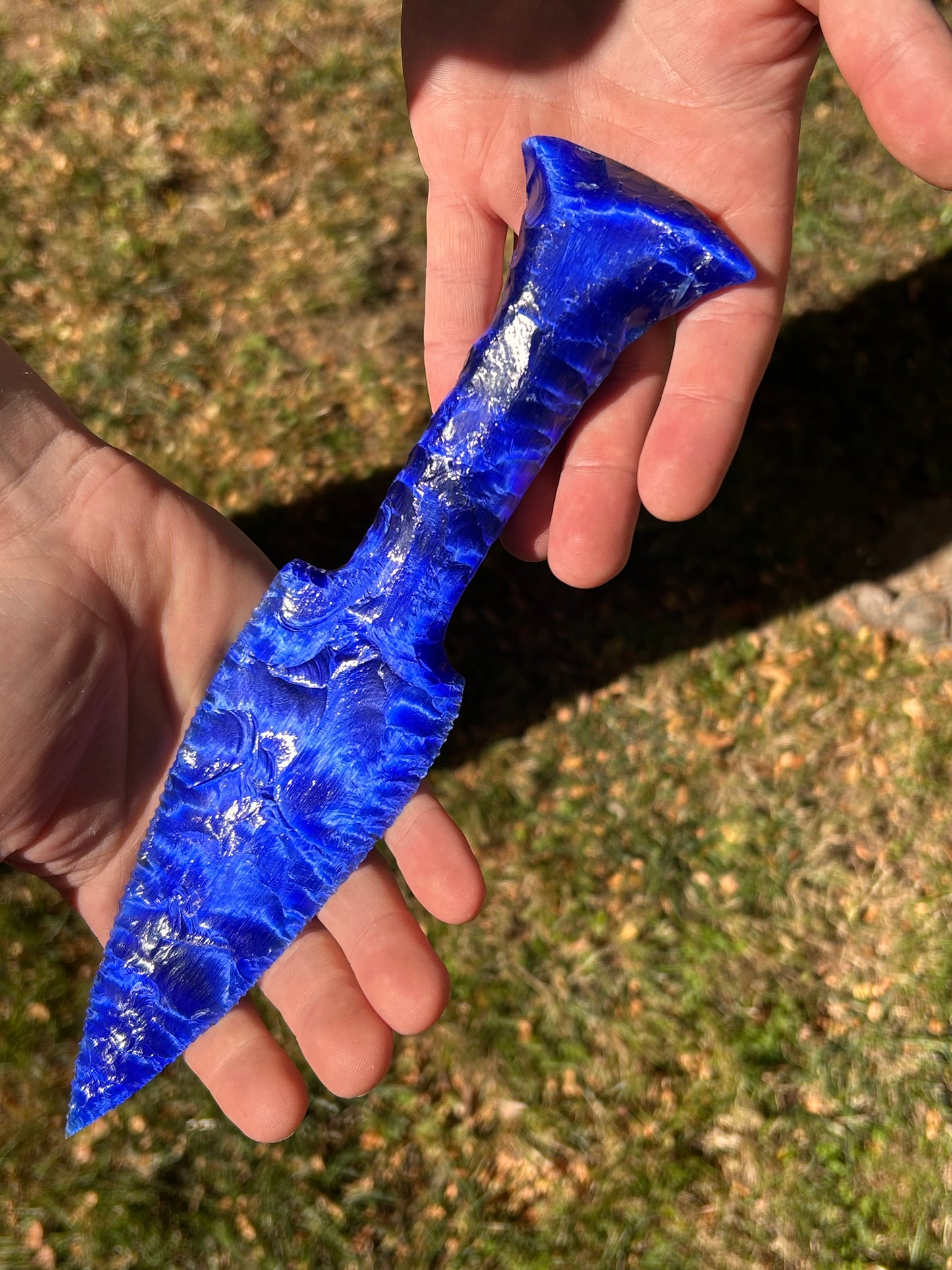 SAPHIRE Blue Catseye Glass Dagger