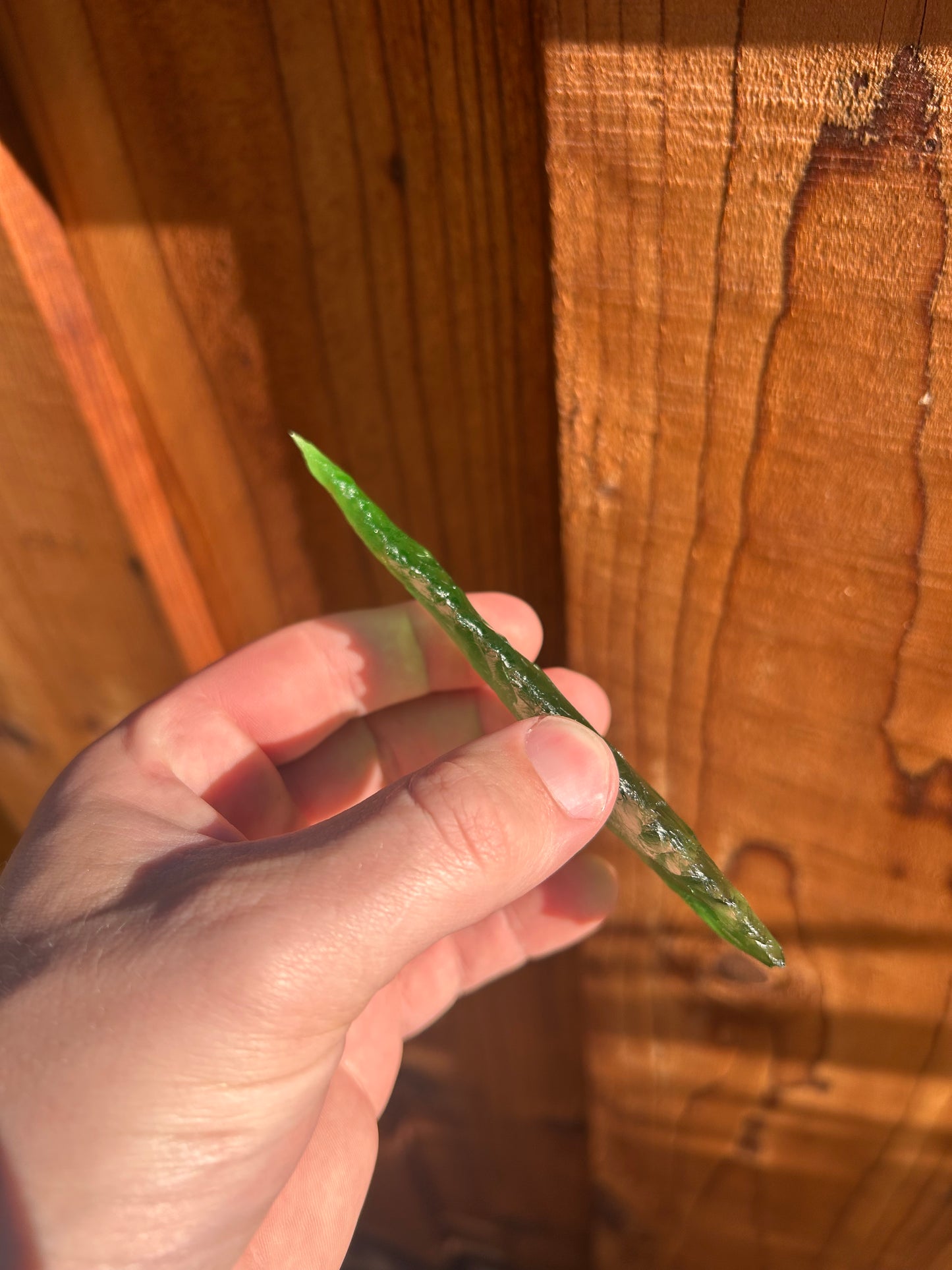 Beautiful Green Glass Spearhead