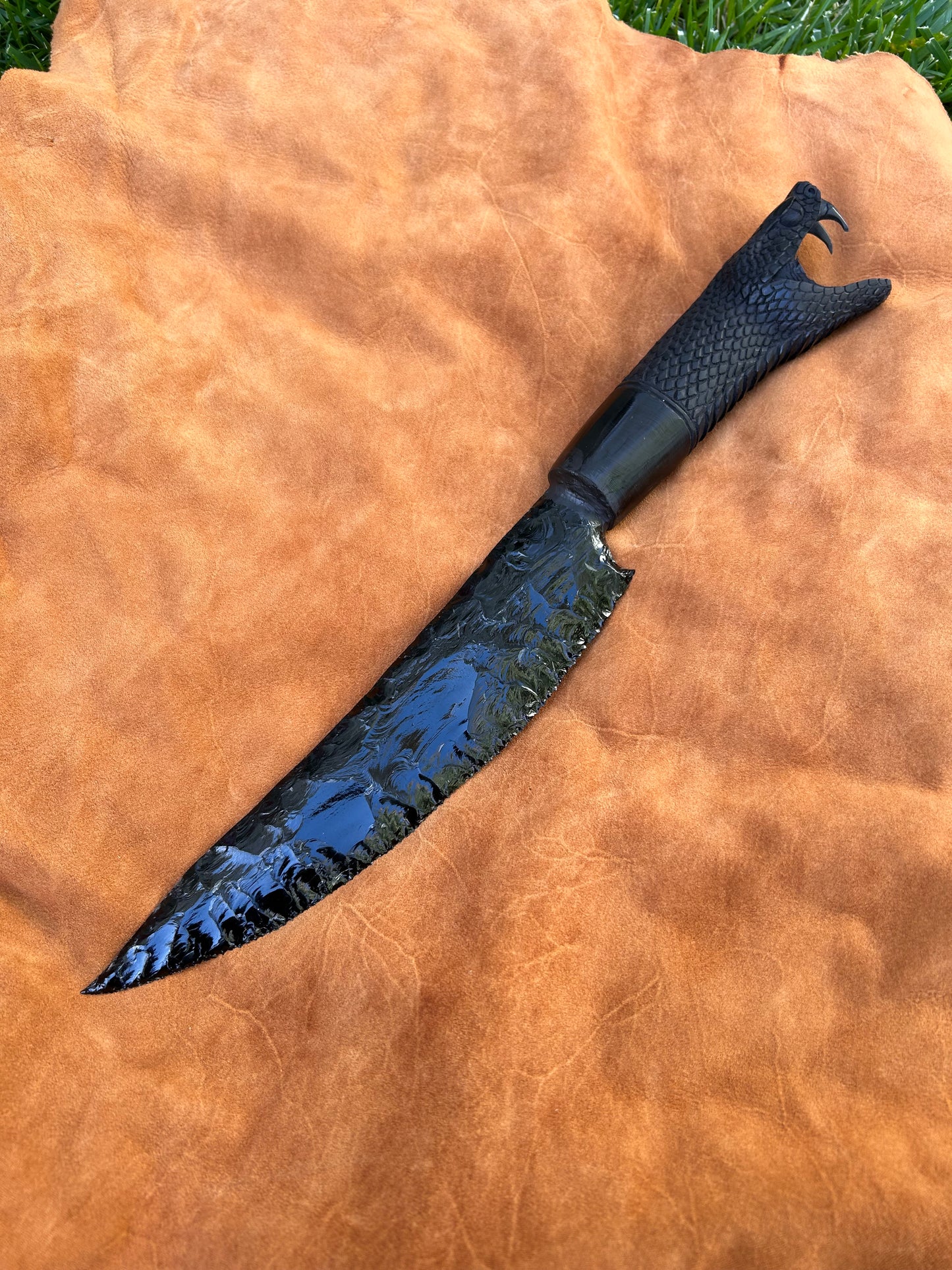 Black Obsidian Serpent Knife