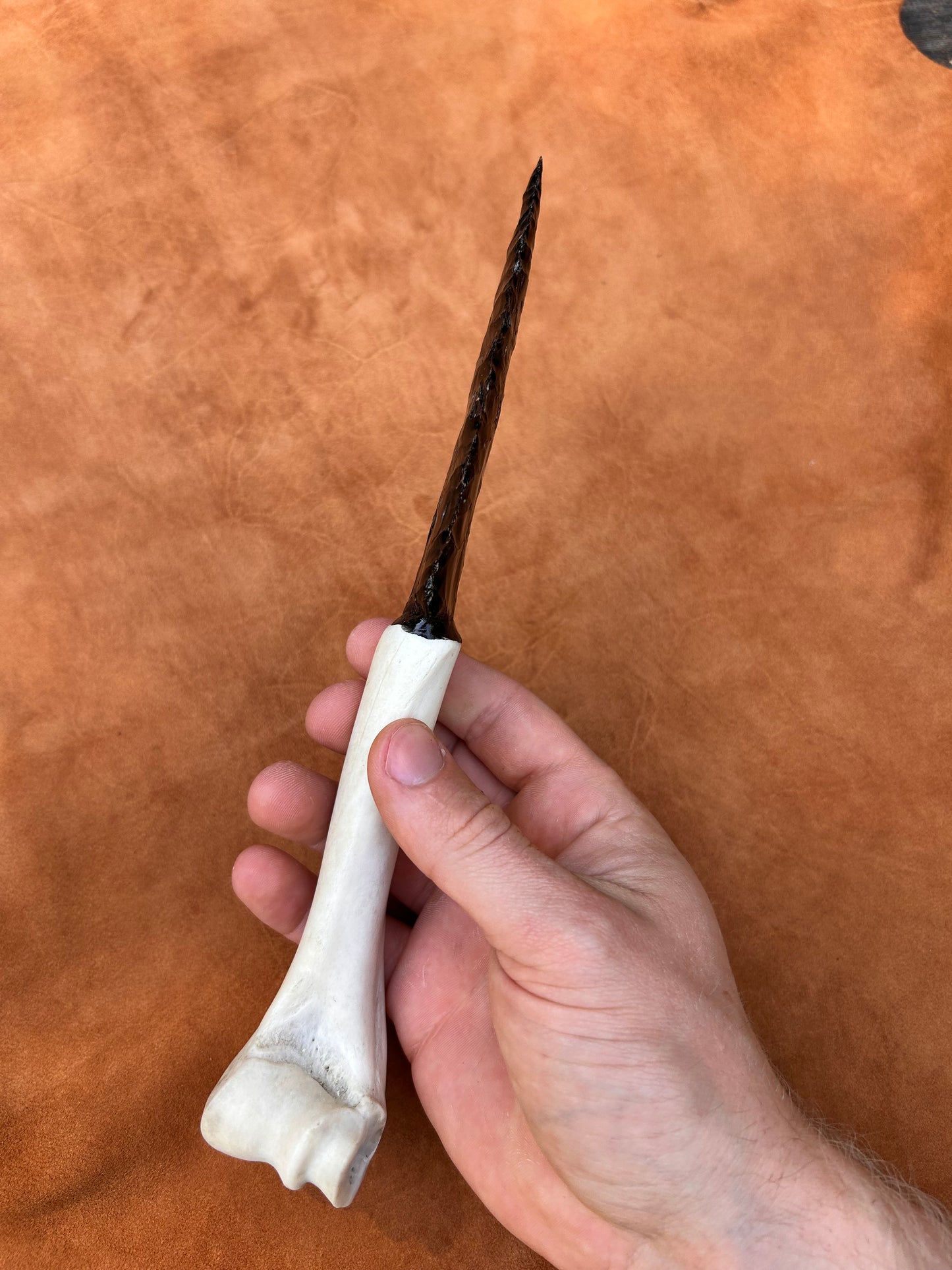 Bone Handle Obsidian Dagger