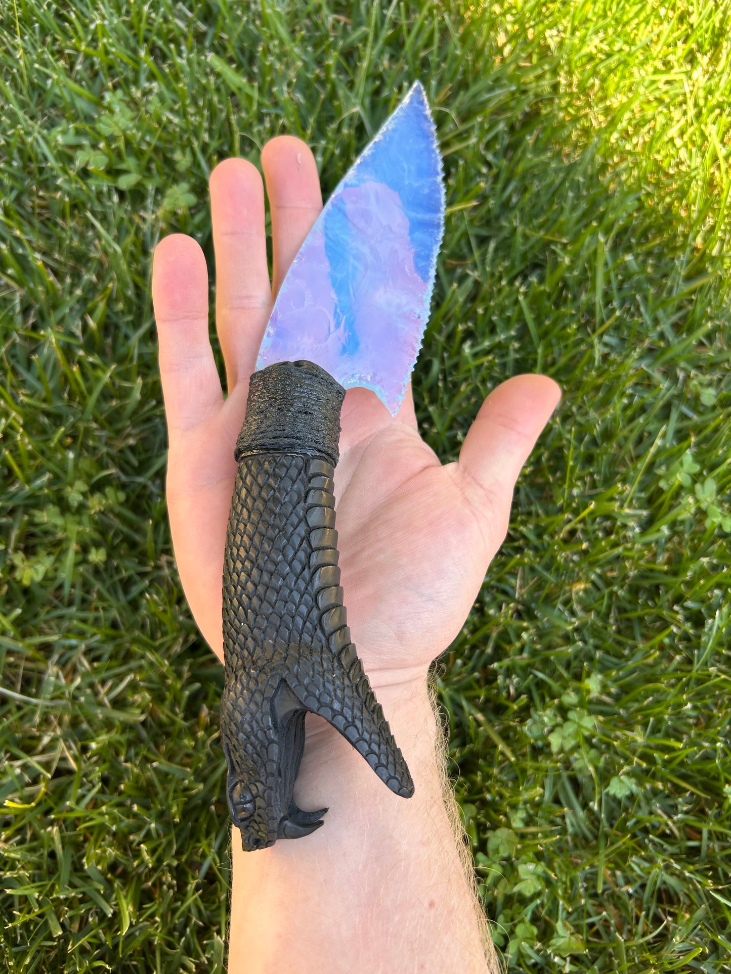 Blue Opalite Serpent Knife