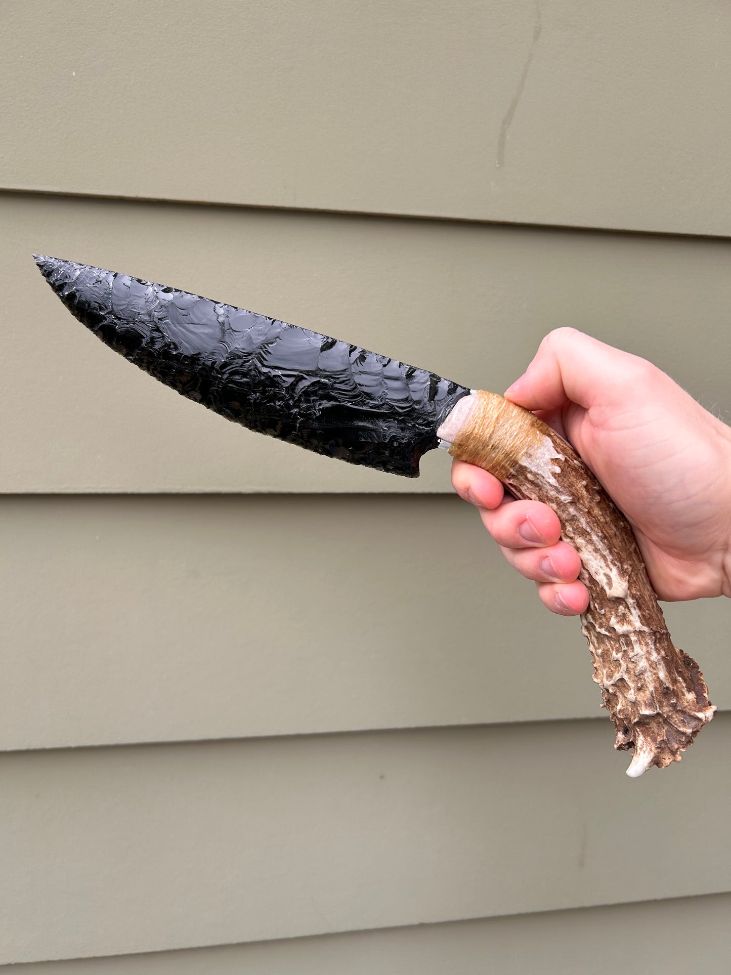 Obsidian Buck Knife