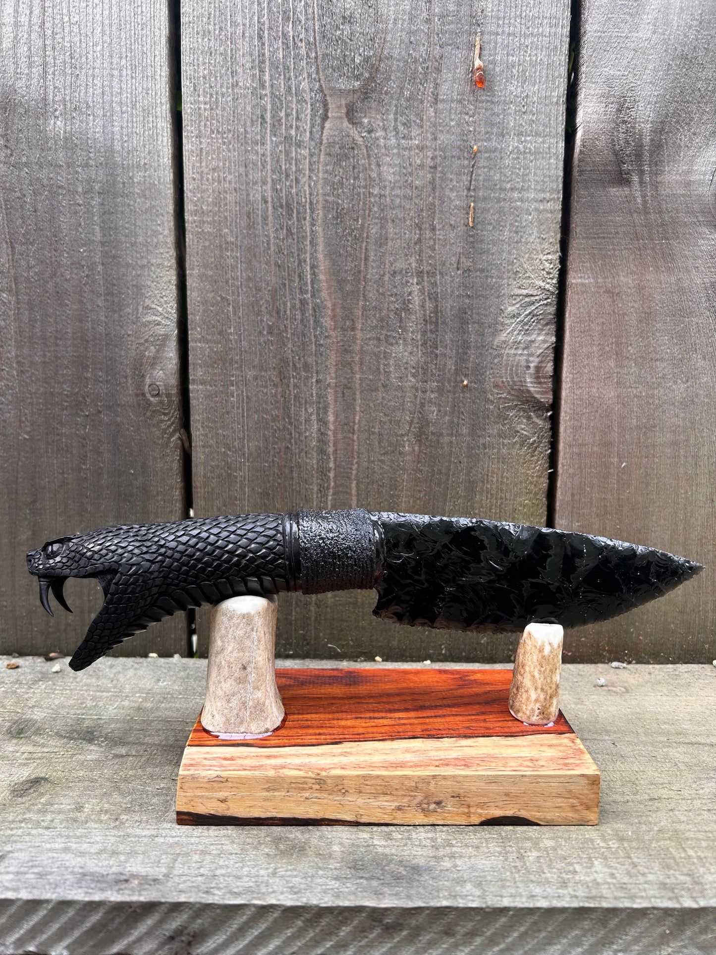 Black Obsidian Serpent knife