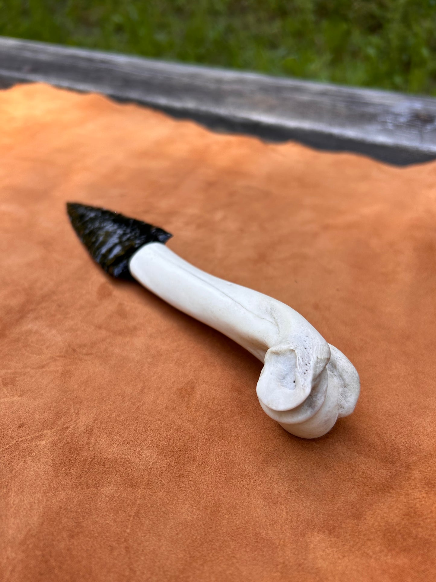 Bone Handle Obsidian Dagger