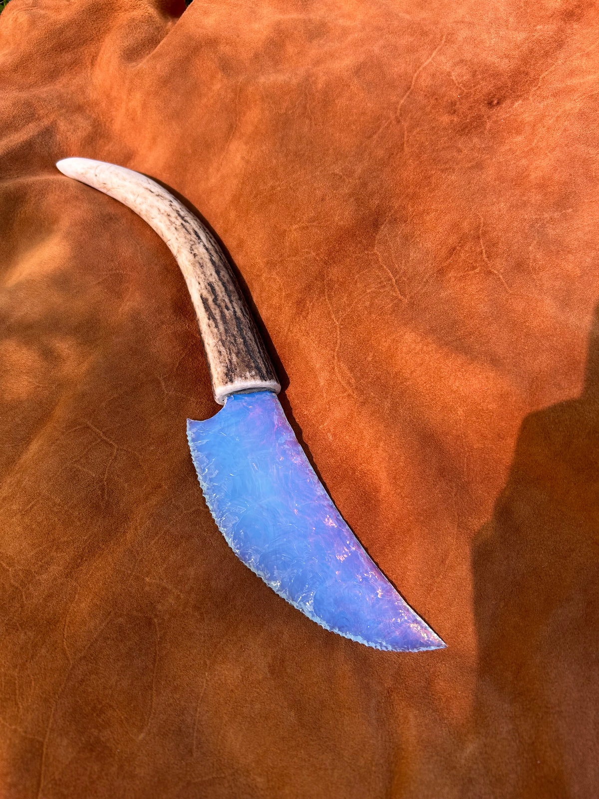A Beautiful Blue Opalite Knife