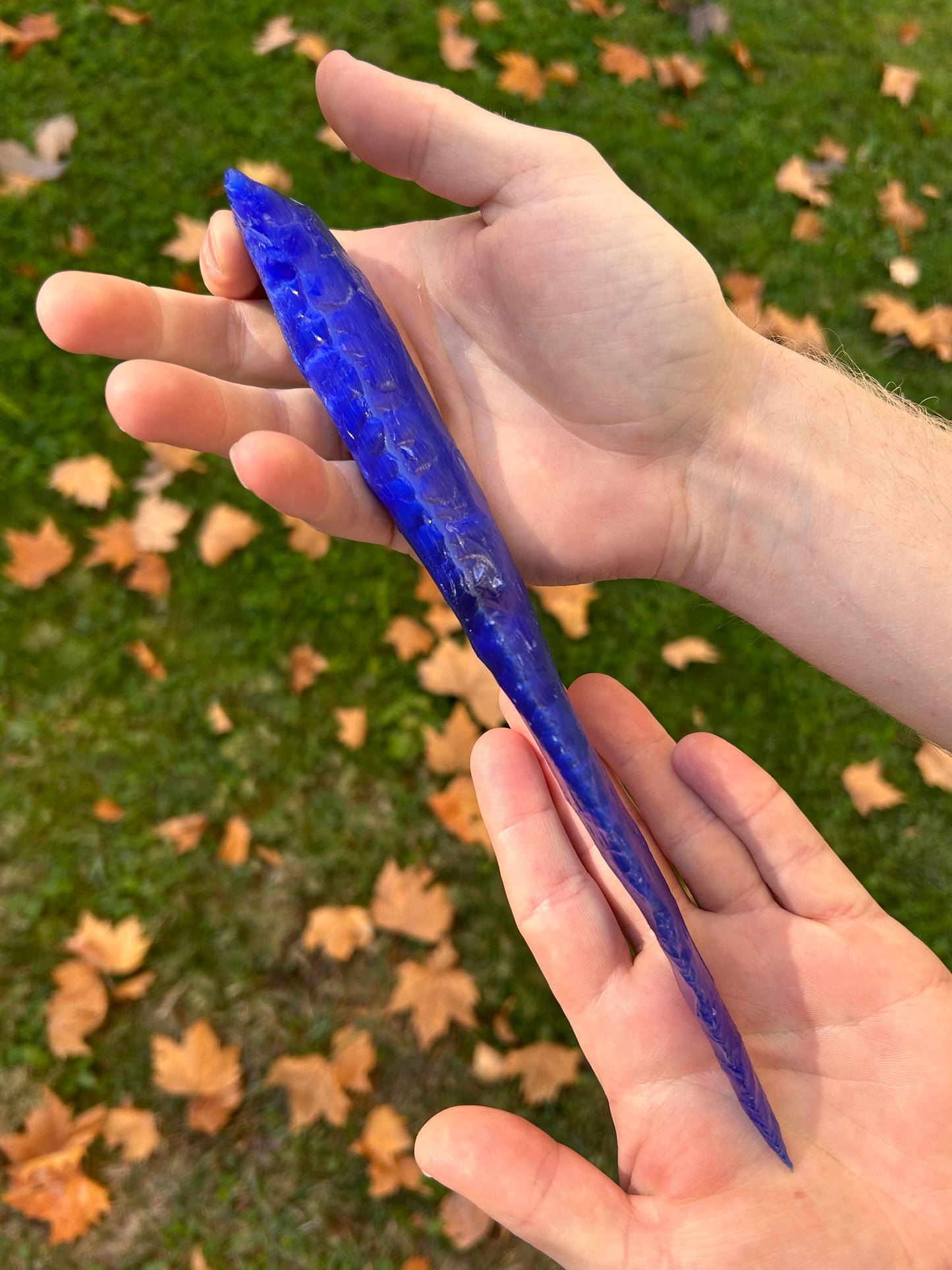 SAPHIRE Blue Catseye Glass Dagger
