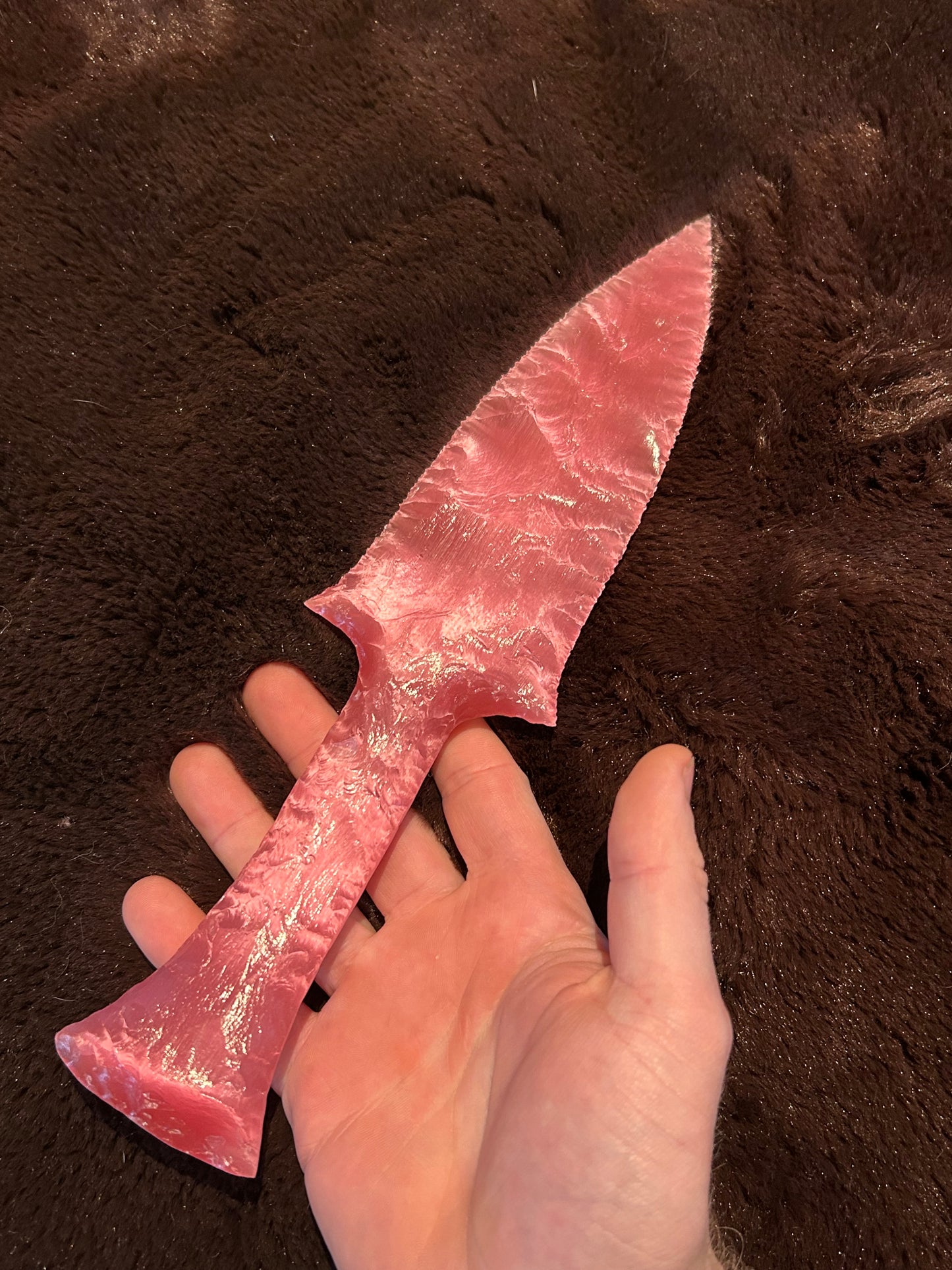 CATSEYE Pink Glass Dagger