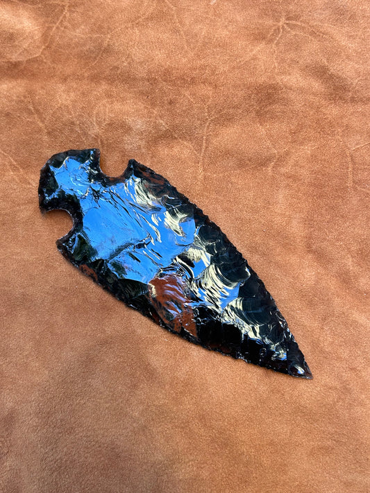 Black Obsidian Tri-Flow Spearhead