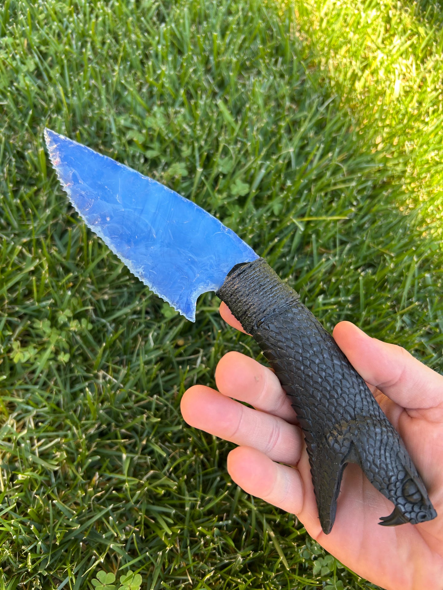 Blue Opalite Serpent Knife