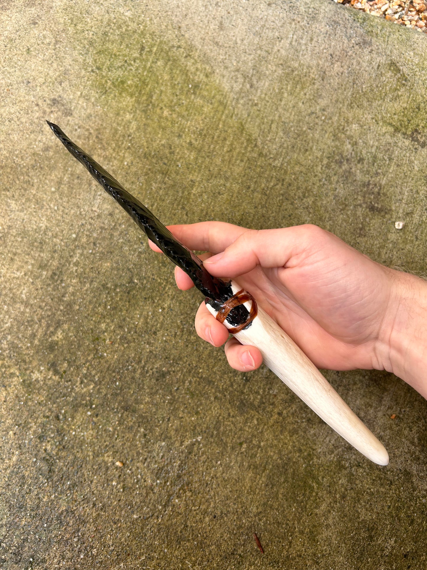 Black Obsidian Spear Dagger