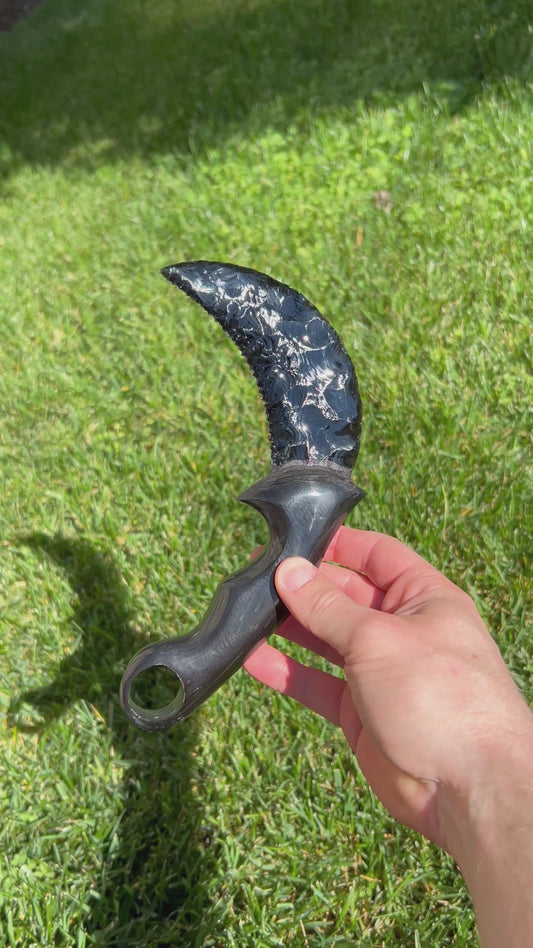 Black Obsidian Karambit